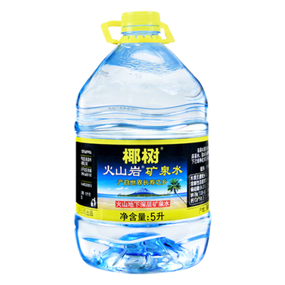 椰樹火山巖礦泉水海南大桶裝桶裝水水瓶裝水堿性純凈水飲用水