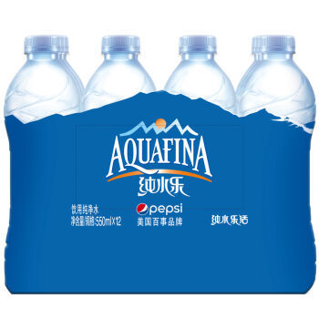 【京東超市】百事可樂 純水樂 飲用水 550ml*12瓶箱裝